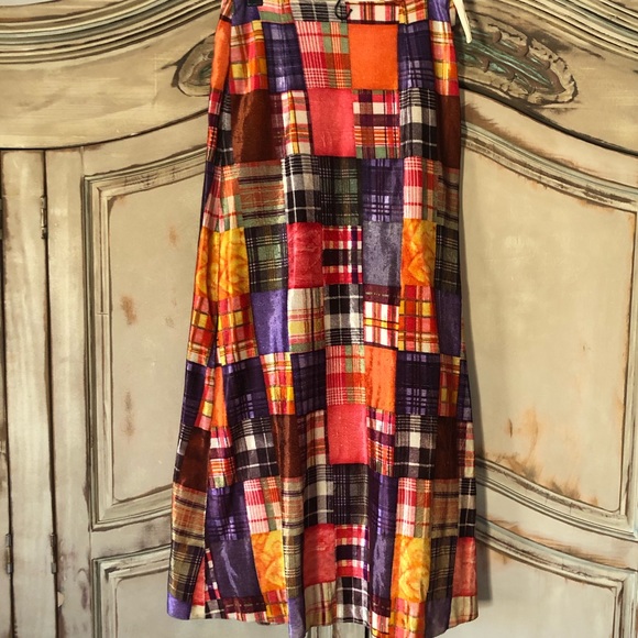 Dresses & Skirts - Velvet Patchwork Skirt Hippie Boho Festival Small